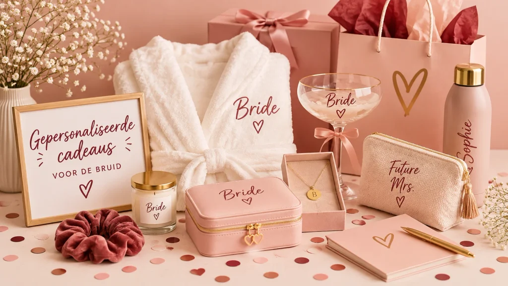 Gepersonaliseerd cadeau voor de bruid
